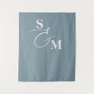 Tenture Mariage Classique Monogramme Ampersand Script Mode