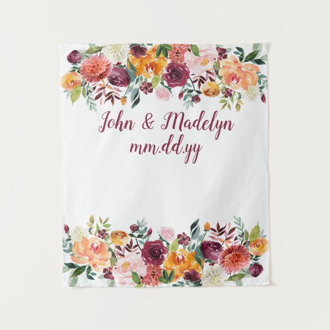 Tenture Mariage d'automne Contexte Réception d'automne Pho (Devant)