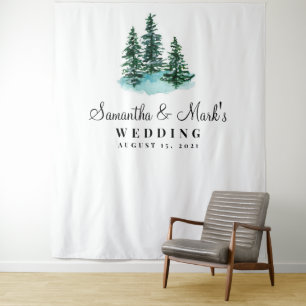 Tenture Mariage de bois arrière-plan, Photo Booth Prop