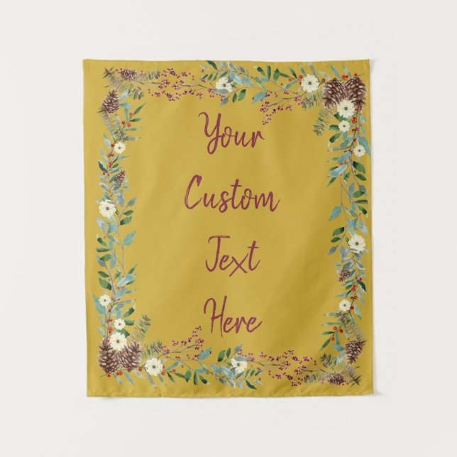 Tenture Mariage de Noël Contexte, Réception Photo Botte (Devant)