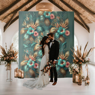 Tenture Mariage d'élégance tropicale