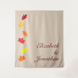 Tenture Mariage des feuilles automnales
