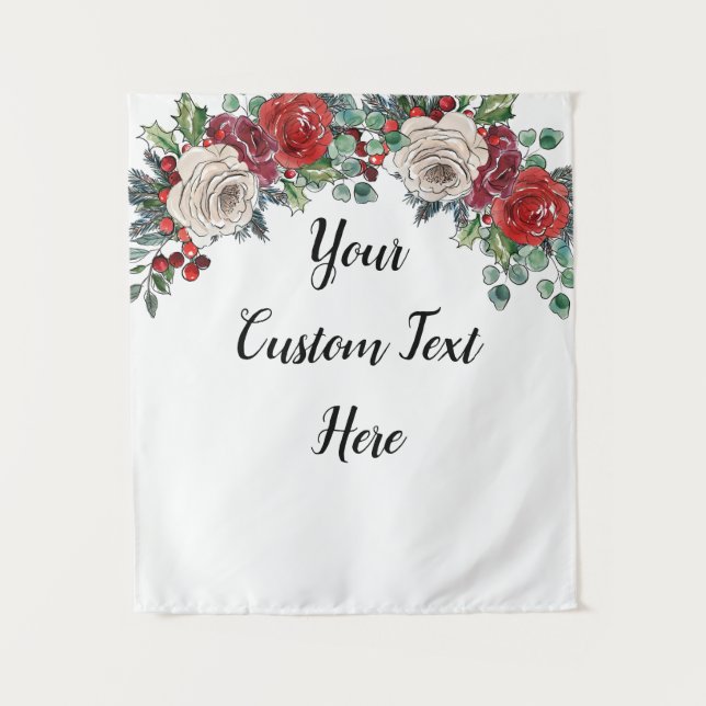 Tenture Mariage d'hiver personnalisé Prop de stand photo d (Devant)