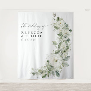 Tenture Mariage Dusty Sage Vert Arrière