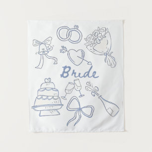 Tenture Mariage Fiançailles Couples Mari Épouse