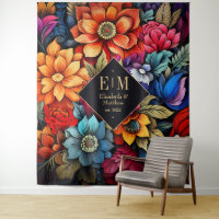 Mariage Fiesta Floral Aquarelle Personnalisé