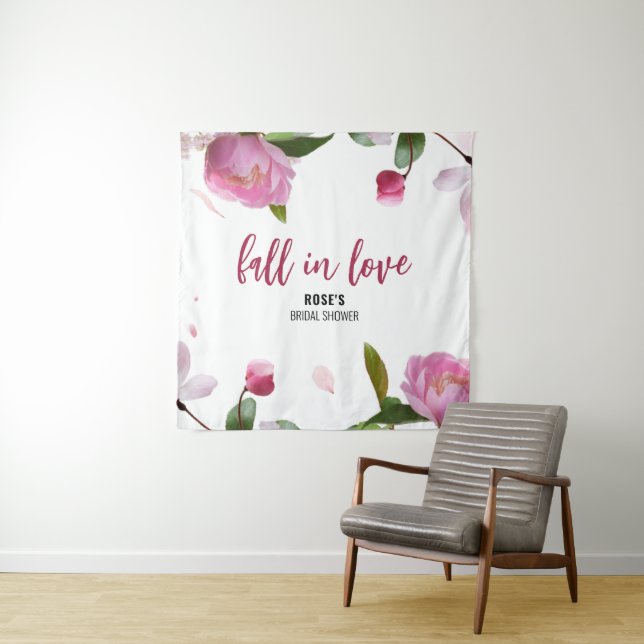 Tenture Mariage Fleur Multi Tombez Amoureux à la Mariée (En situation)