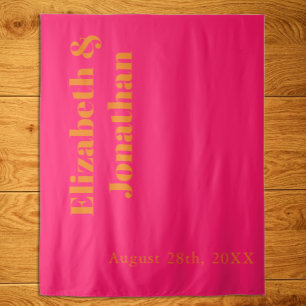 Tenture Mariage minimaliste mélange et assorti Lever de so