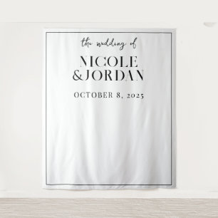 Tenture Mariage moderne simple chic arrière-plan