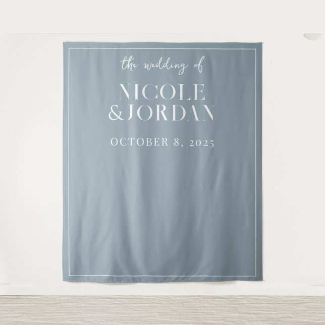 Tenture Mariage moderne simple chic arrière-plan (Devant)