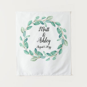 Tenture Mariage Photo Booth Backdrop Rustic Greenery Prop