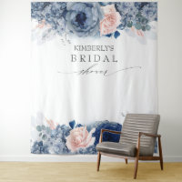 Mariage poussiéreux bleu et rose floral / Baby Sho