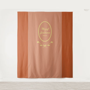 Tenture Mariage Rose Terracotta