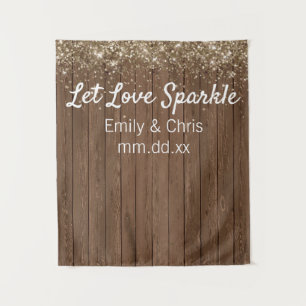 Tenture Mariage rustique Contexte Champagne Photo Booth Go