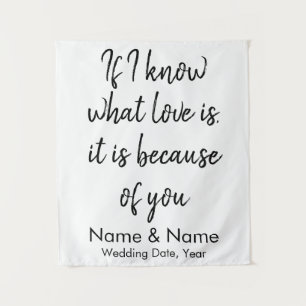 Tenture Mariage rustique Retour retour à la réception sur 