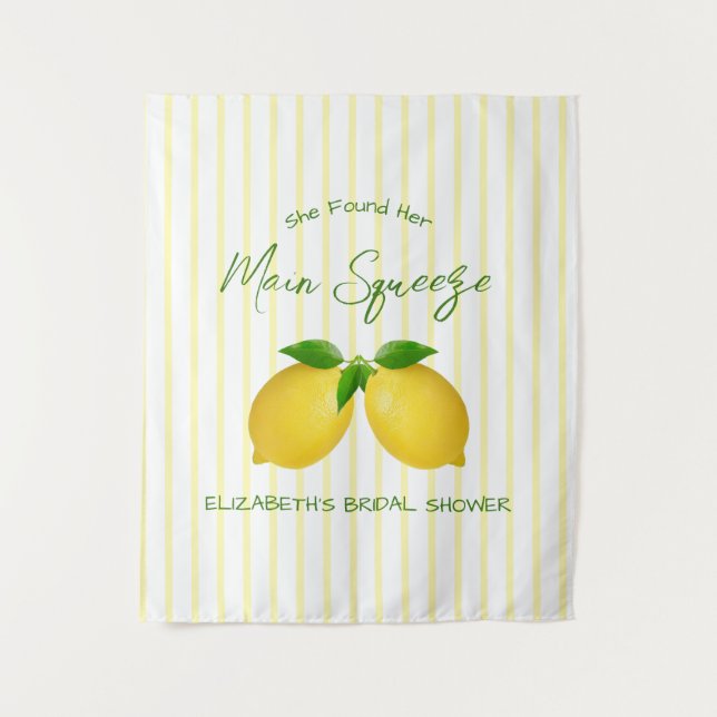 Tenture Mariée au citron Main Squeeze (Devant)