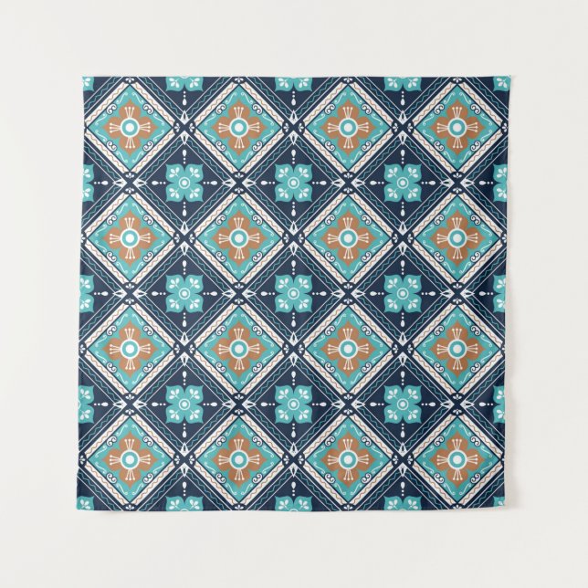 Tenture Maroc Mexicaine Motif décoratif sans couture Backg (Devant)