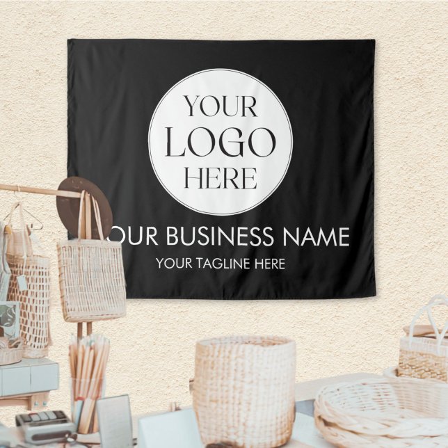 Tenture Marque de logo d'entreprise personnalisée (Créateur téléchargé)