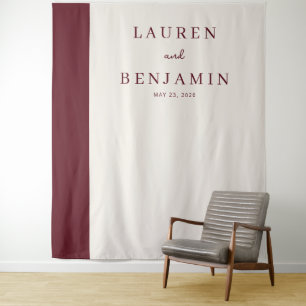 Tenture Marron Minimaliste Typographique Sophistiqué