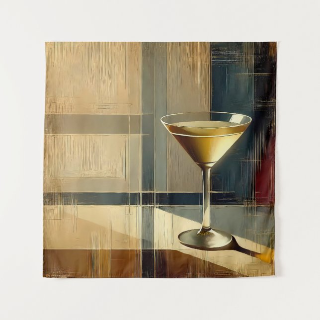 Tenture Martini de style moderne du milieu du siècle dans  (Devant)