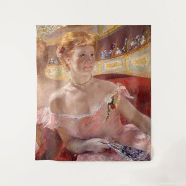 Tenture Mary Cassatt - Femme au collier de perles dans une (Devant)