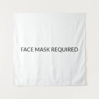Masque visage Requis noir et blanc simple