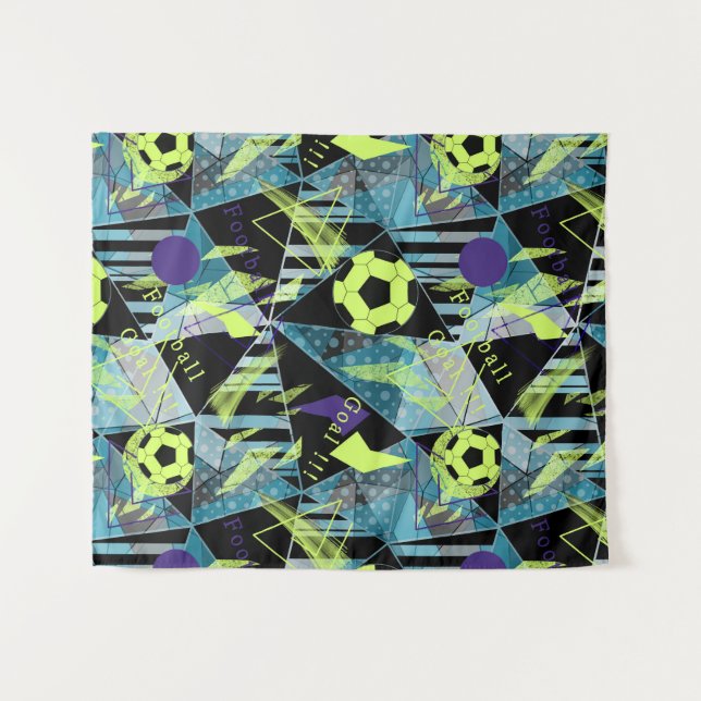 Tenture match de football (Devant (Horizontal))