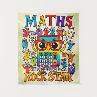 Tenture Maths Multiplication Rockstar Cute Poster for Kids