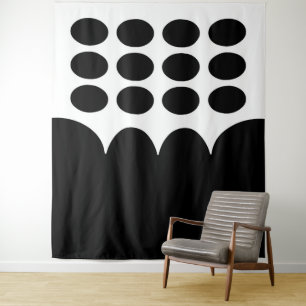 Tenture "Matin" Minimal Abstrait noir et blanc