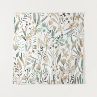 Tenture Meadow Fleurs sauvages : Aquarelle Charme.