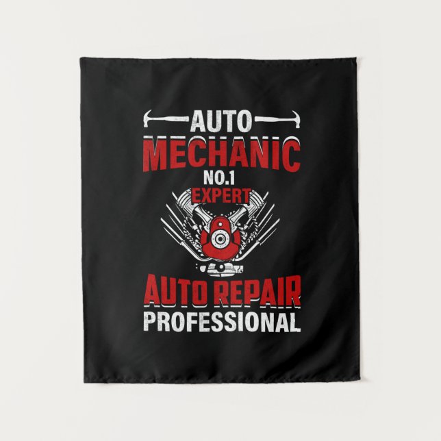 Tenture Mécanicien Auto Mécanicien N°1 Expert (Devant)