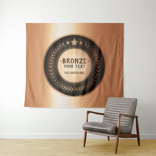 Tenture MÉDAILLE Bronze Champion DIY IMPRESSION PERSONNALI (En situation (horizontale))