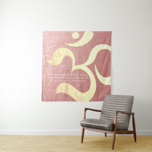 Tenture Méditation Yoga Instructeur Vie Coach OM Citations