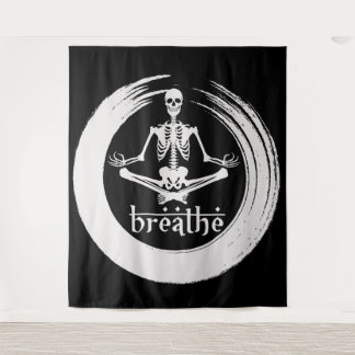 Tenture Méditer le squelette