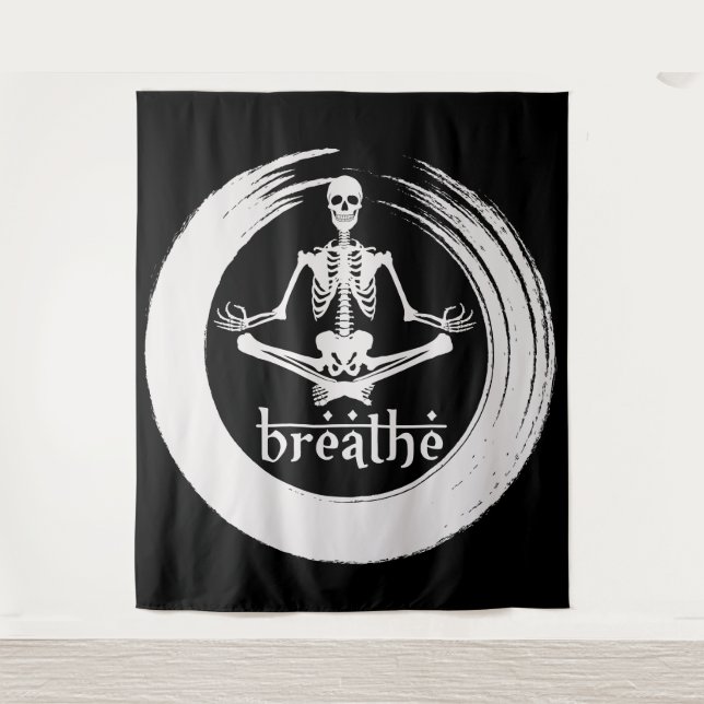 Tenture Méditer le squelette (Devant)