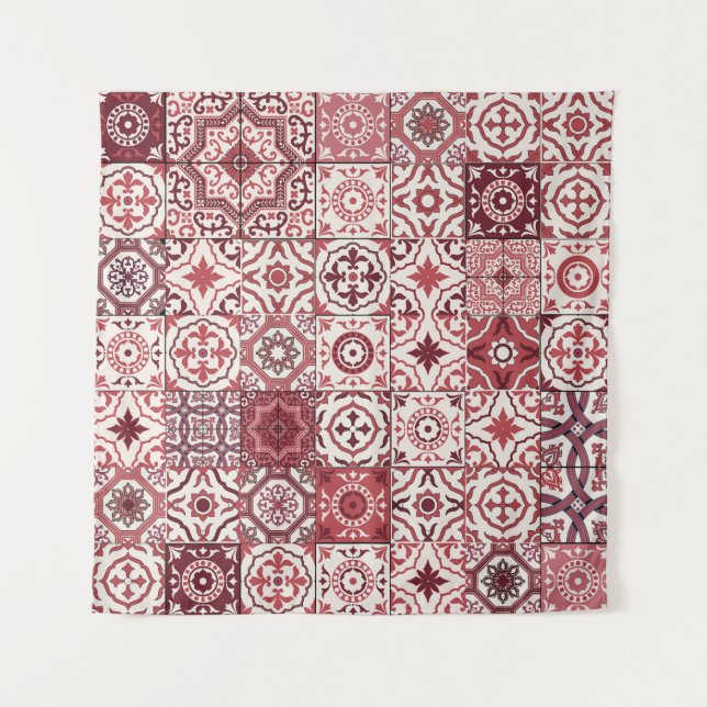 Tenture Mega Magnifique Motif marocain Patchwork (Devant)