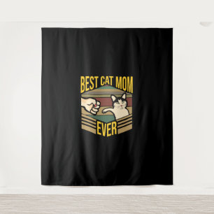 Tenture Meilleur Cat Maman jamais