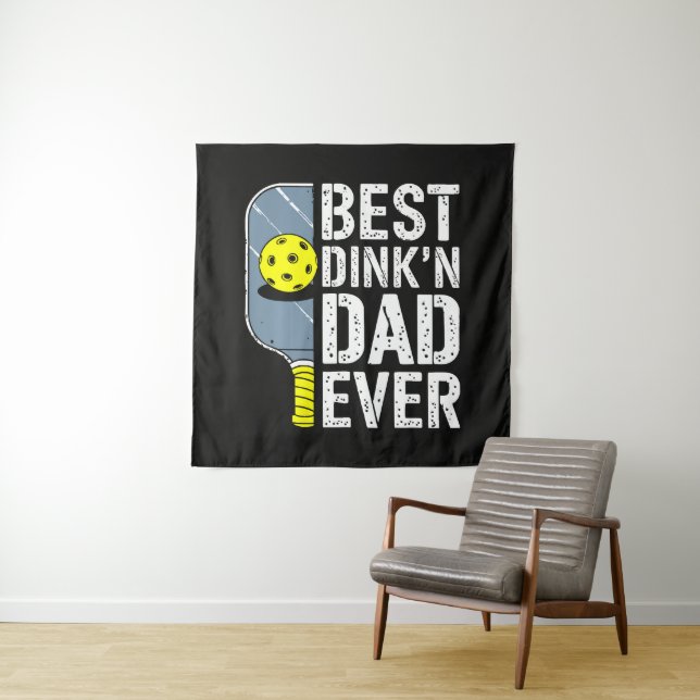 Tenture Meilleur Papa Dink'N Ever Pickleball (En situation)