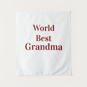 Tenture Meilleure grand-mère du monde grands-parents grand