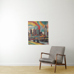 Tenture Melbourne poster vintage