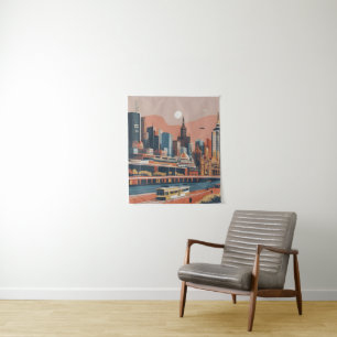 Tenture Melbourne poster vintage