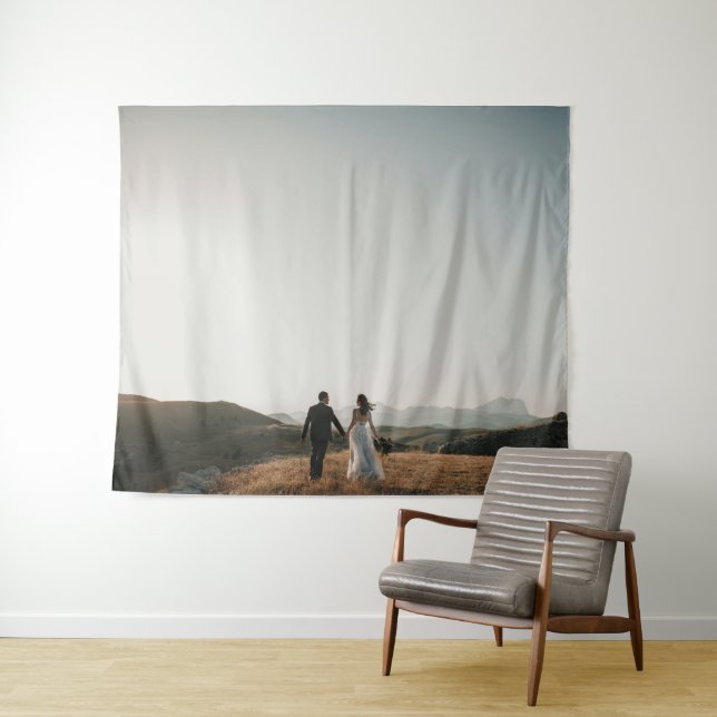 Tenture Mémoire photo mariage Nouvelles mauvaises herbes (En situation (horizontale))