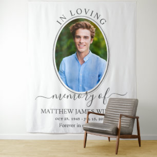 Tenture Mémorial minimaliste en souvenir affectueux Photo