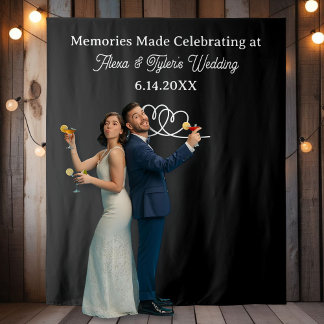 Tenture Memories Made at Wedding Backdrop Photo Prop