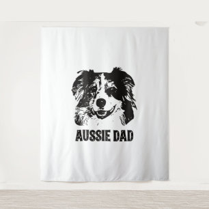 Tenture Mens Aussie Papa - Australian Shepherd Chien Papa