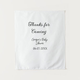 Tenture Merci d'être venu à la baby shower moderne simple