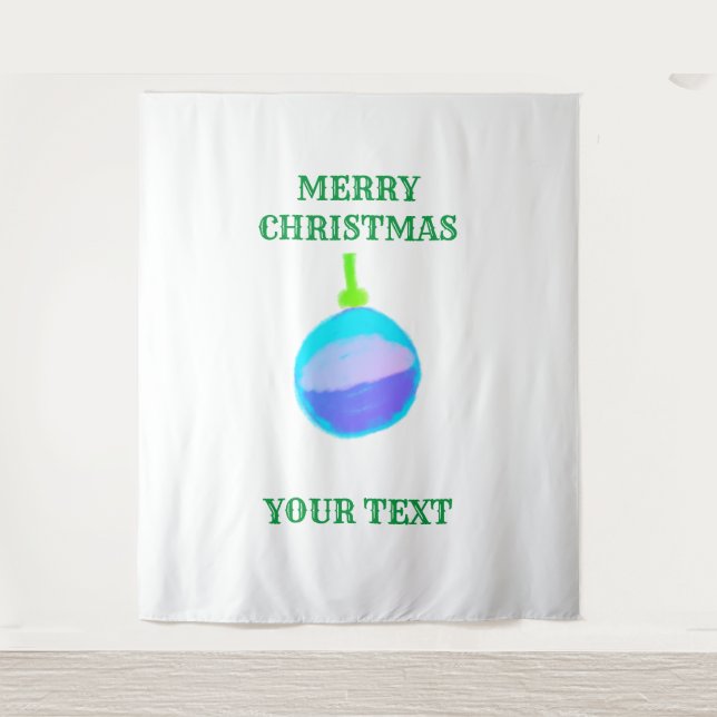 TENTURE MERRY CHRISTMAS BELL TAPESTRIES (Devant)