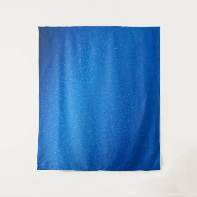 Tenture métalique bleu (Devant)
