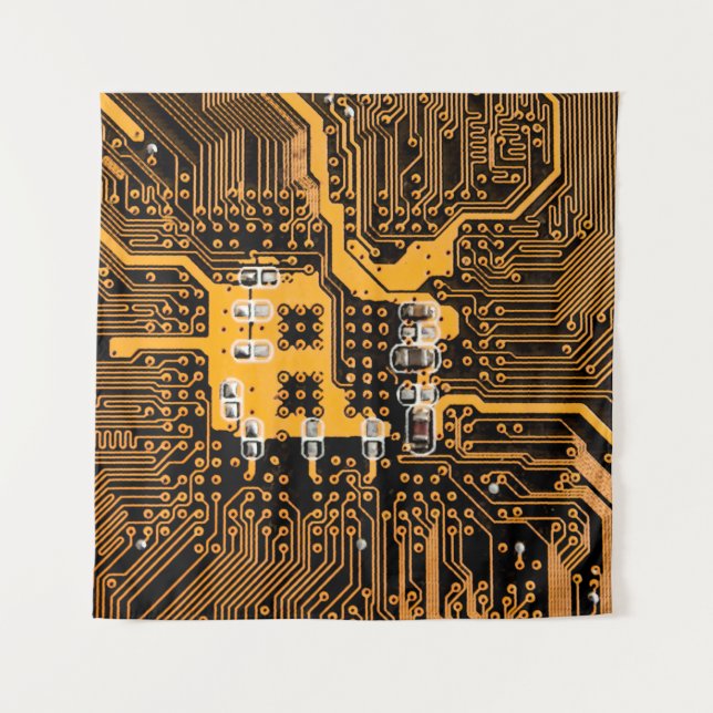 Tenture Microschema texture illustrationchip,micro,backgro (Devant)