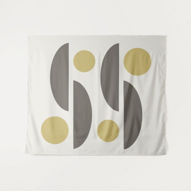 Tenture Mid Century Modern Geo Abstrait 05 (Devant (Horizontal))